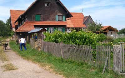 Sehr idyllisch liegt der Schollenhof im Schwarzwald (Foto: KJF/Heimbach)